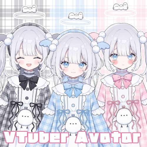 【汎用モデル】シマエナガ天使の少女3色セット