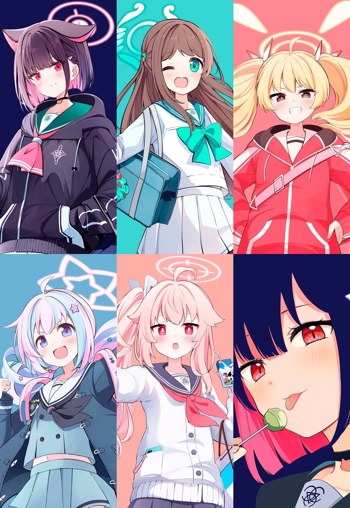  公開中 【ブルアカ】放課後スイーツ部withレイサ　スマホ壁紙