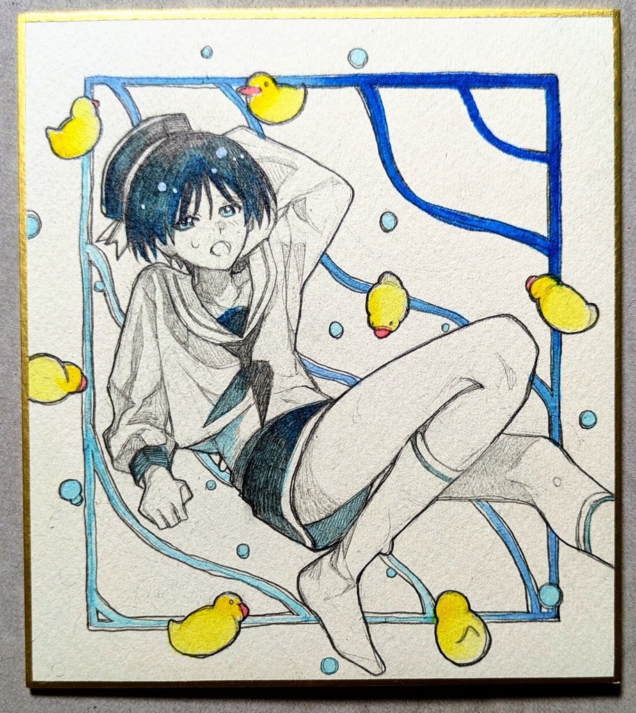 アヒルと少年
