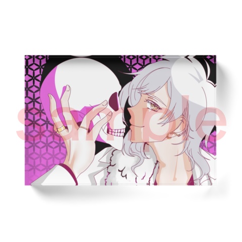 【本人公認同人グッズ】白夜レイジおしゃれアクリルブロック