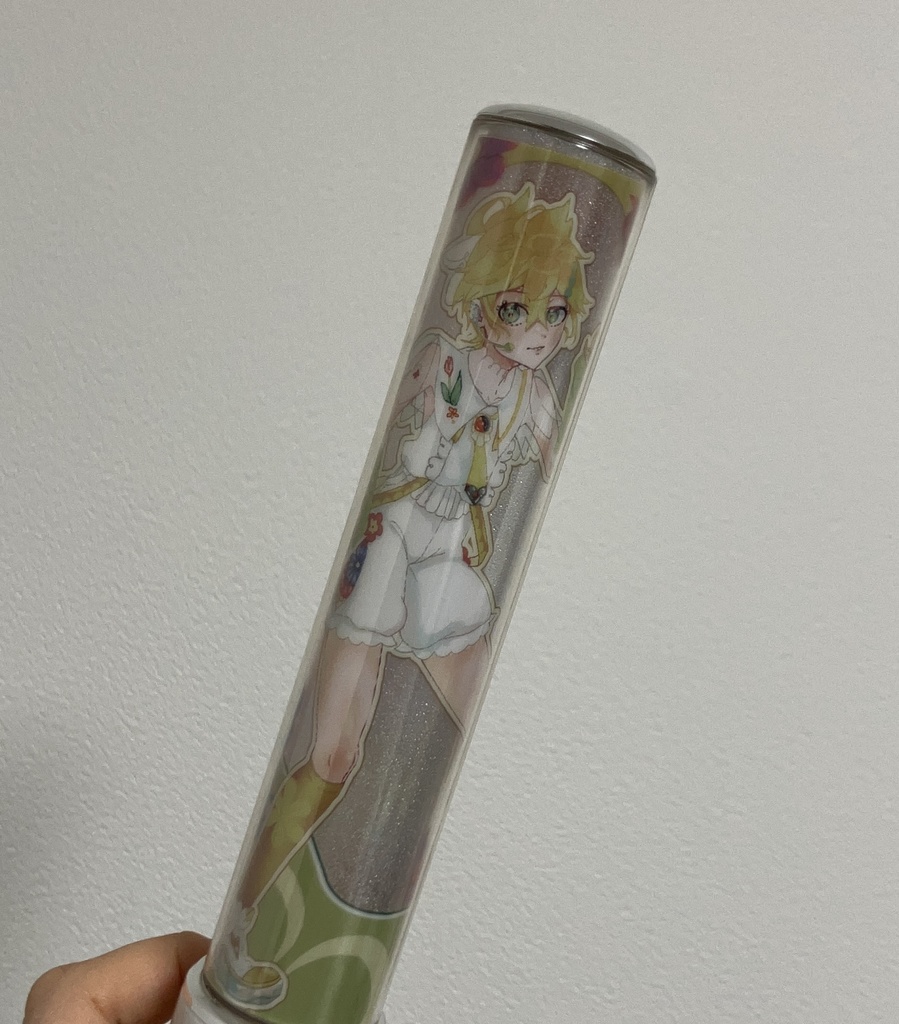 Blooming風創作衣装の鏡音レンくんミニクリアポスター(ペンライトフィルムにも)