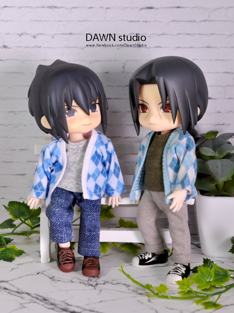 オビツ11 服 アーガイル ボタンレス カーディガン