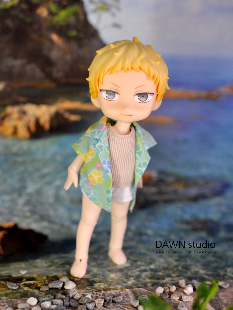 オビツ11 服 ハイビスカス アロハシャツ