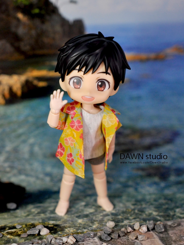 オビツ11 服 ハイビスカス アロハシャツ