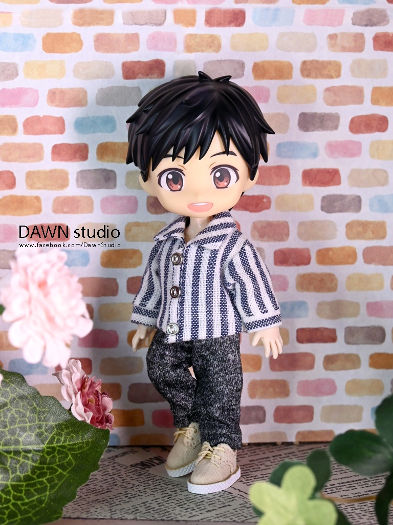 オビツ11 服 ストライプシャツ長袖