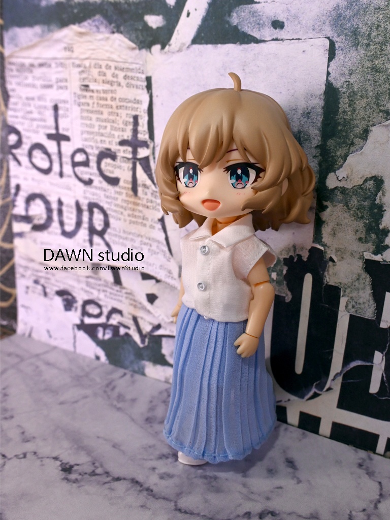 オビツ11 服 シフォンプリーツロングスカート