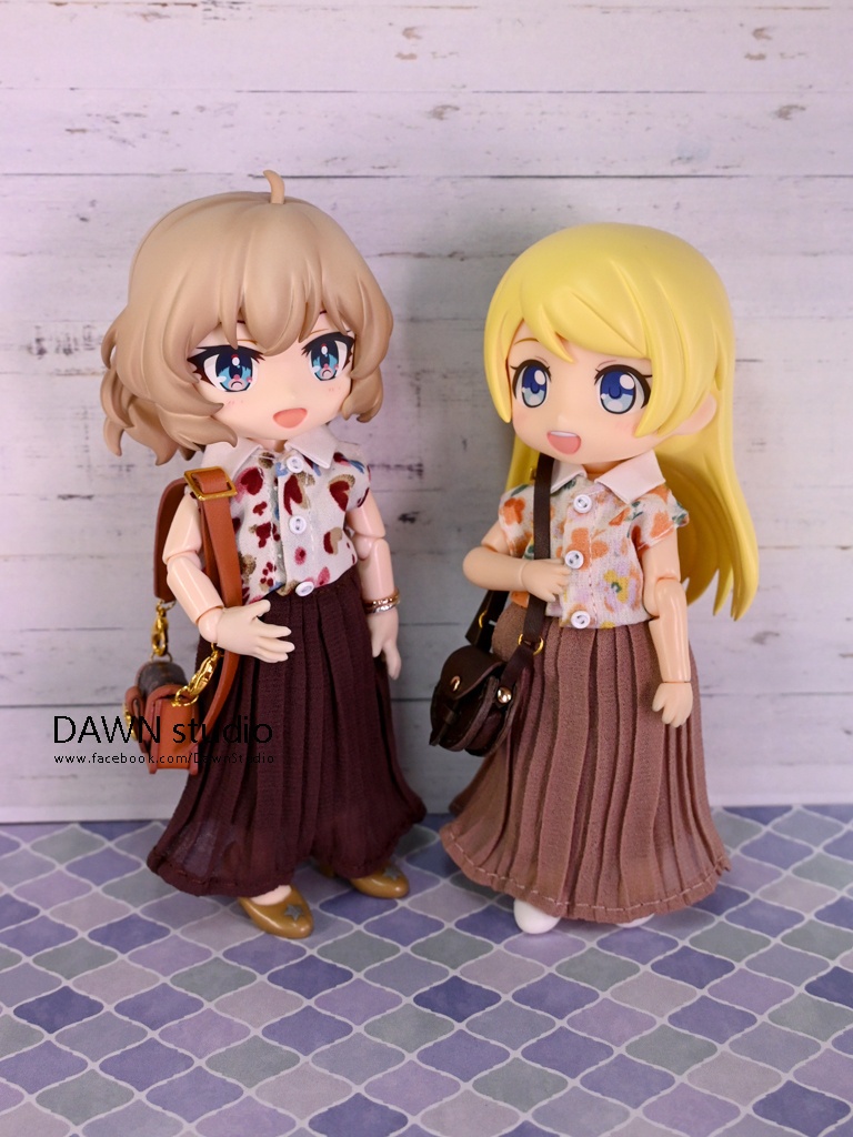 オビツ11 服 シフォンプリーツロングスカート