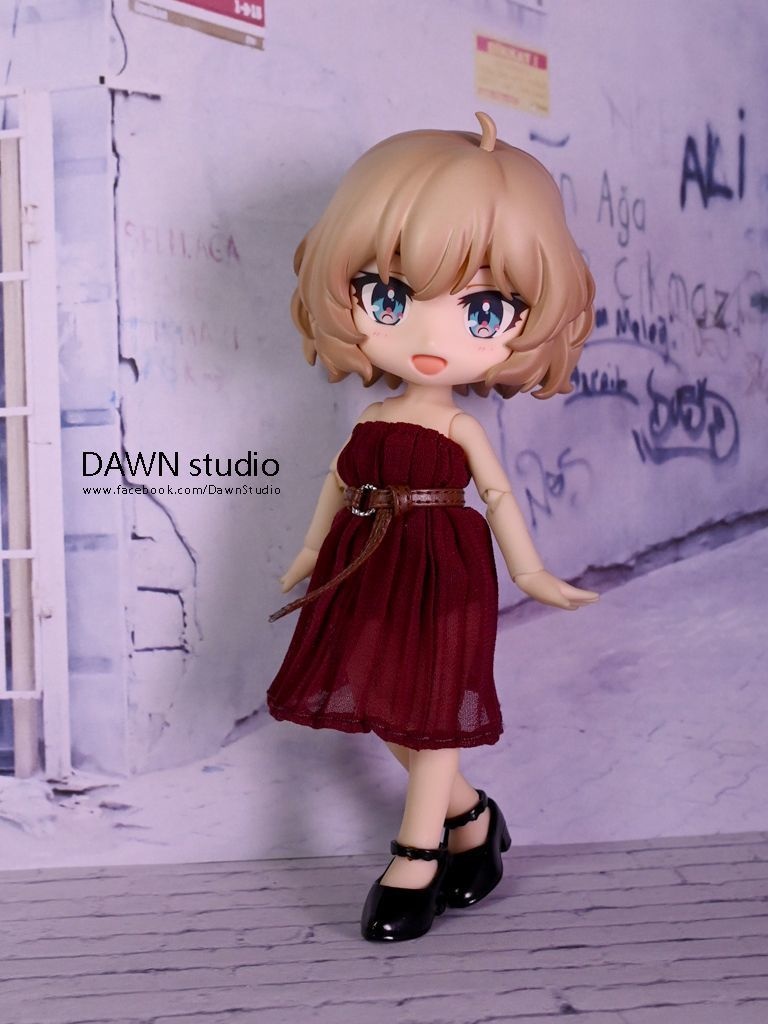 オビツ11 服 シフォンプリーツロングスカート