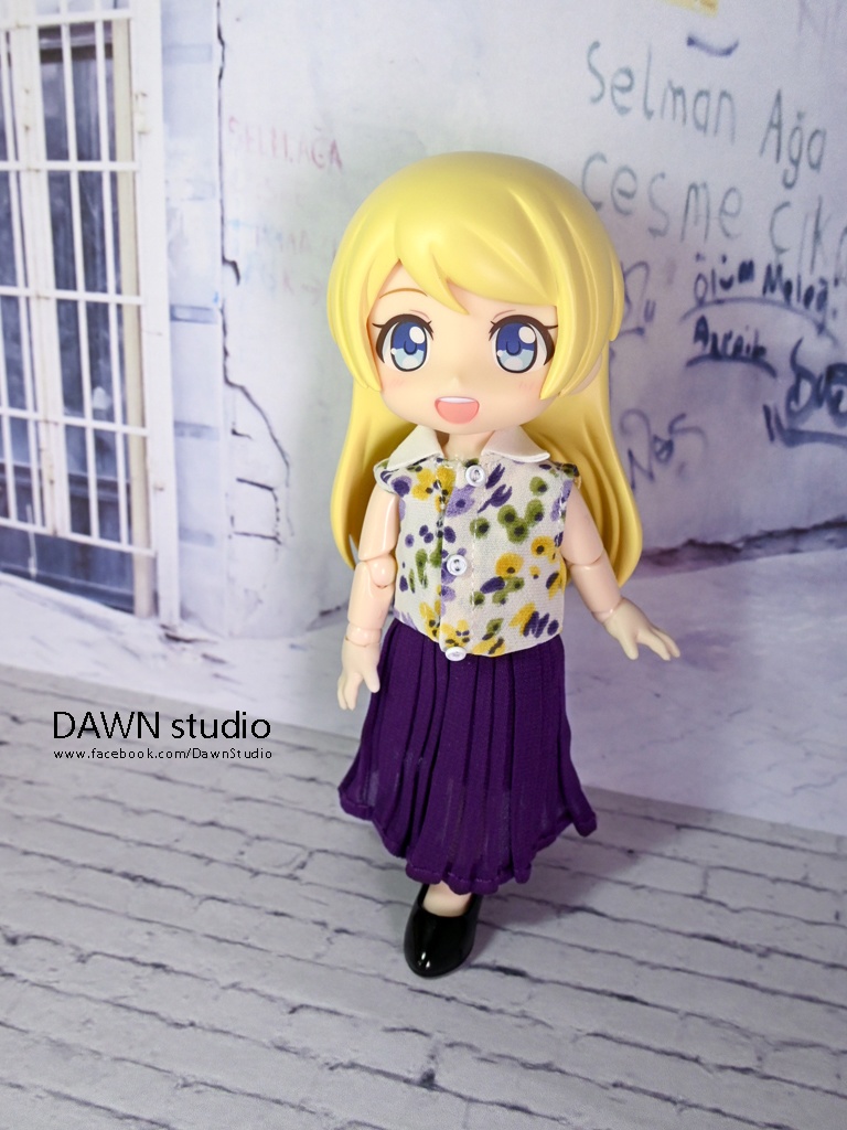 オビツ11 服 シフォンプリーツロングスカート