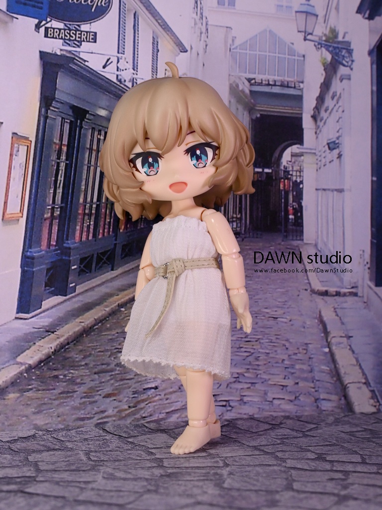 オビツ11 服 シフォンランダムプリーツロングスカート