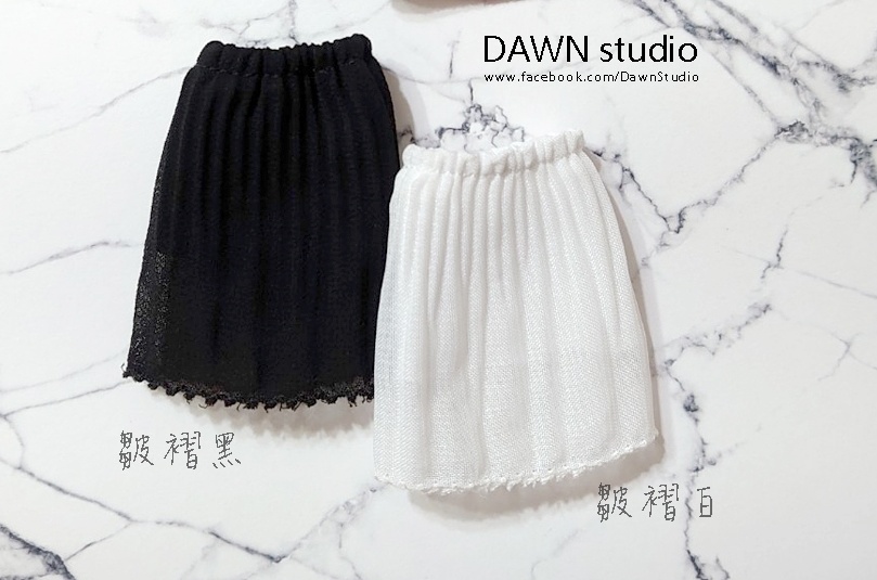 オビツ11 服 シフォンランダムプリーツロングスカート