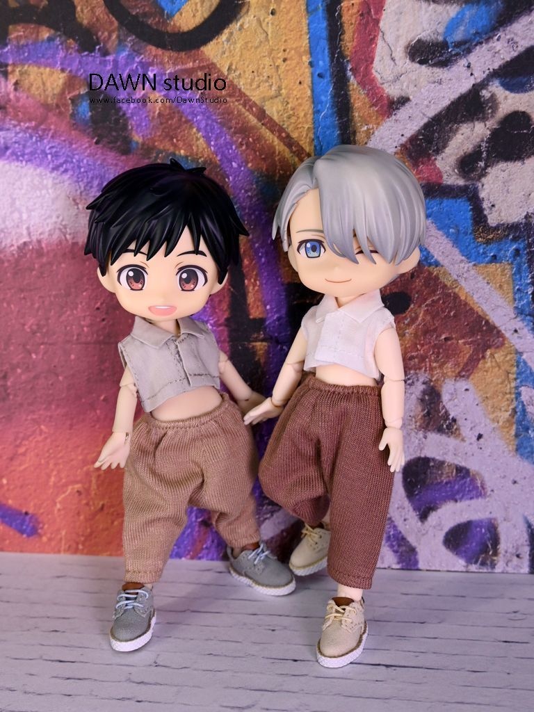 オビツ11 服 クロップド丈 ノースリーブ シャツ