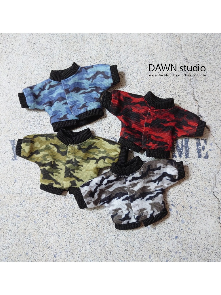 オビツ11 服 カモフラージュブルゾン