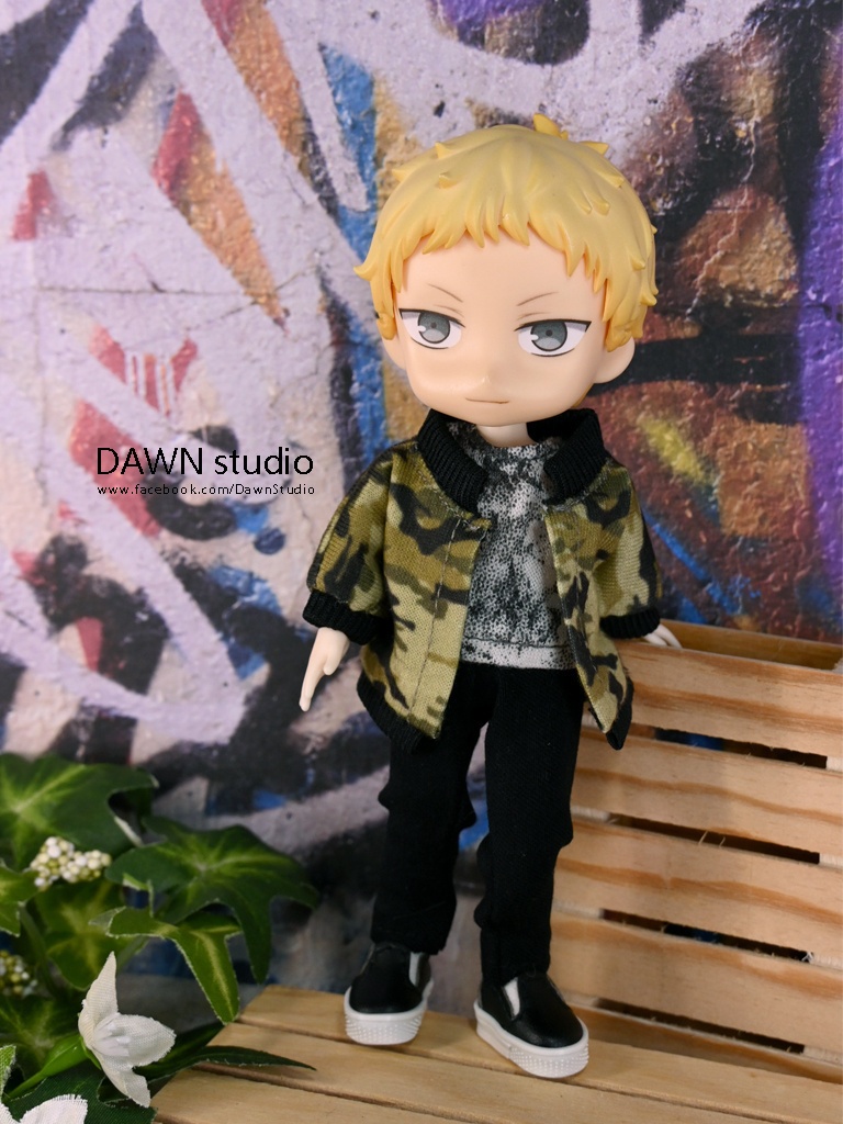 オビツ11 服 カモフラージュブルゾン