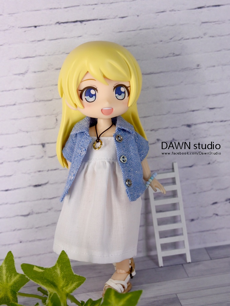 オビツ11 服 デニム半袖シャツ