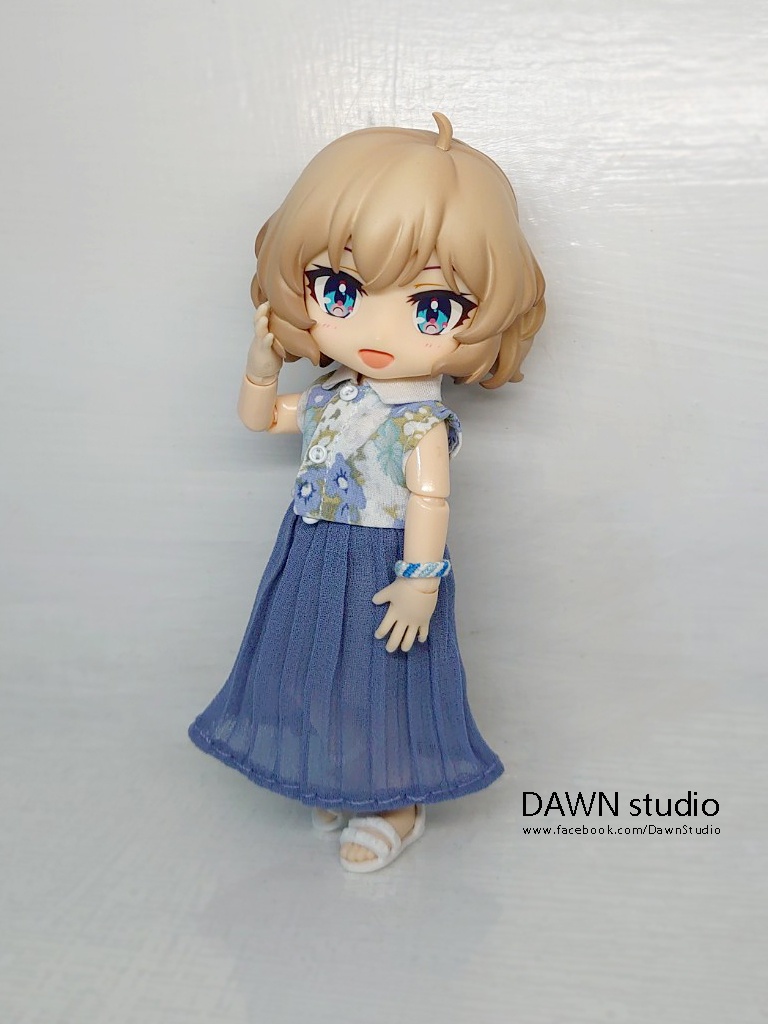 オビツ11 服 花柄ノースリーブシャツ