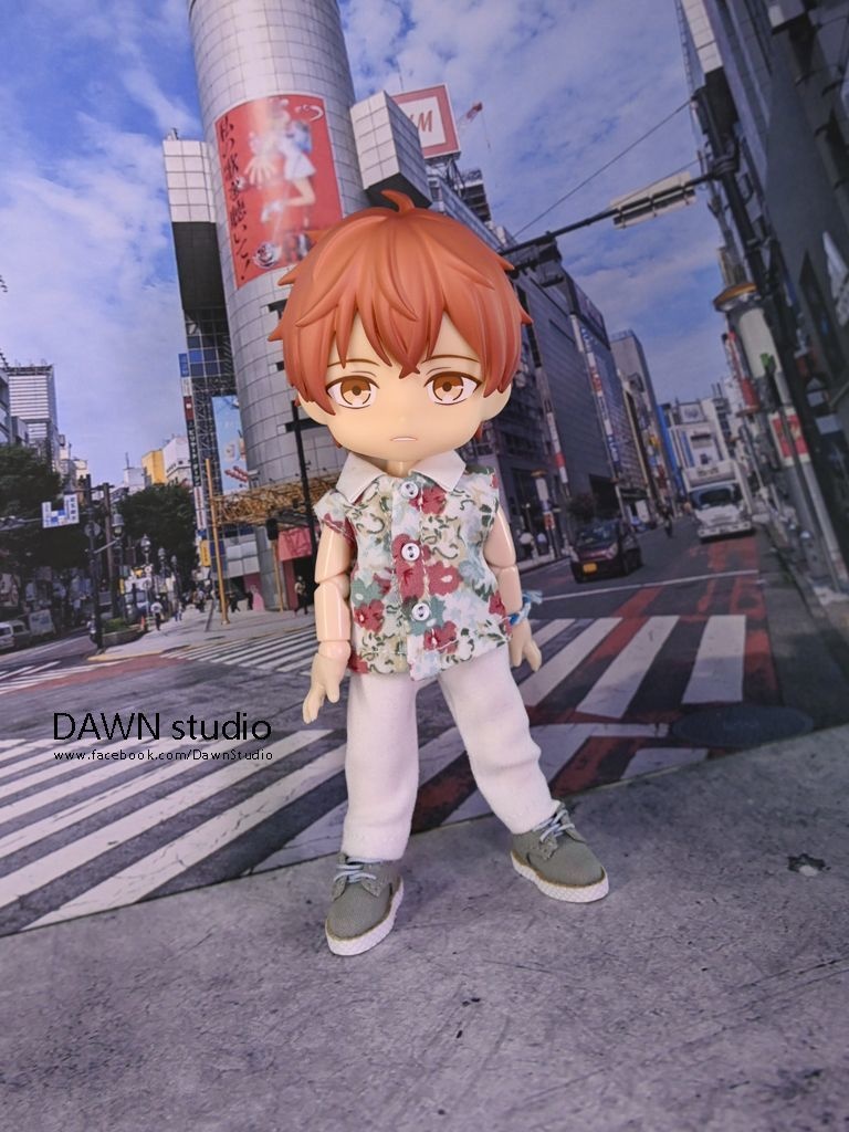 オビツ11 服 花柄ノースリーブシャツ