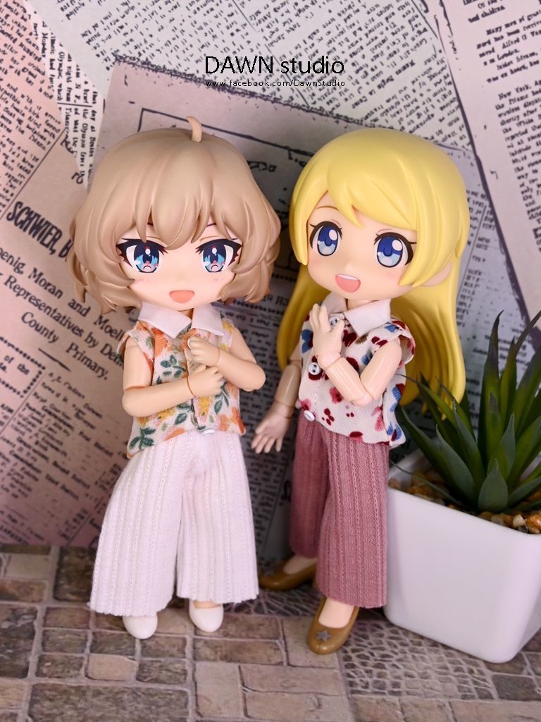 オビツ11 服 花柄ノースリーブシャツ