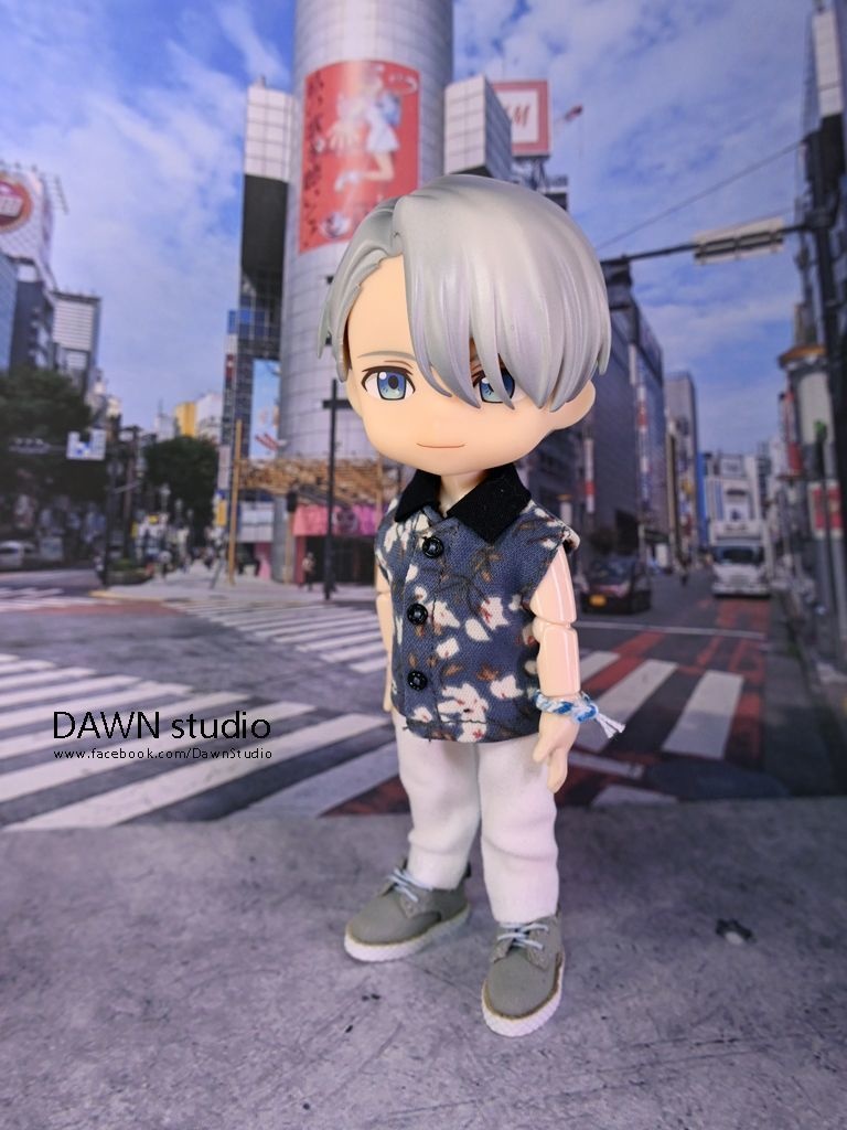 オビツ11 服 花柄ノースリーブシャツ