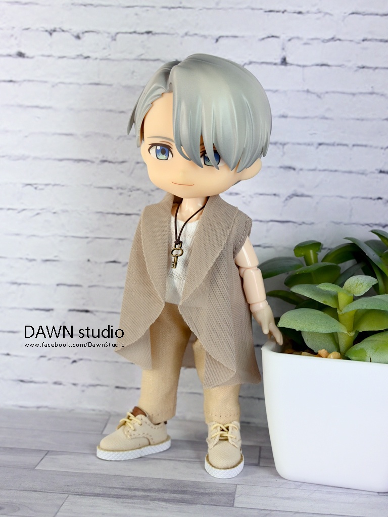 オビツ11 服 薄手ノースリーブウェーブカーディガン