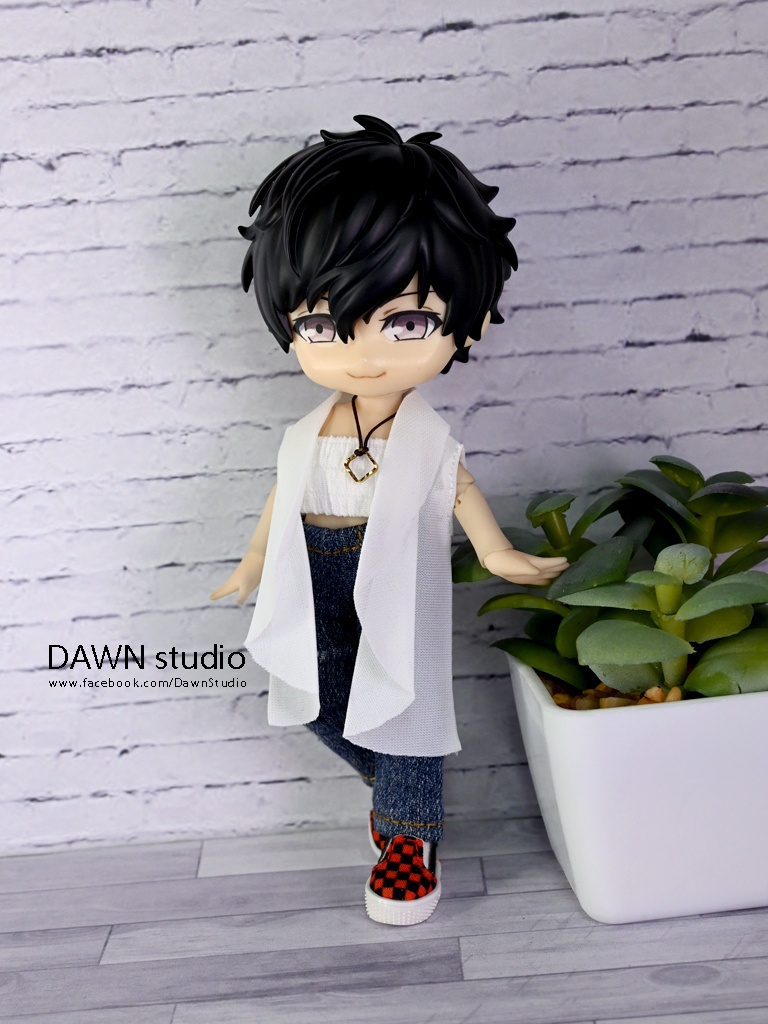 オビツ11 服 薄手ノースリーブウェーブカーディガン