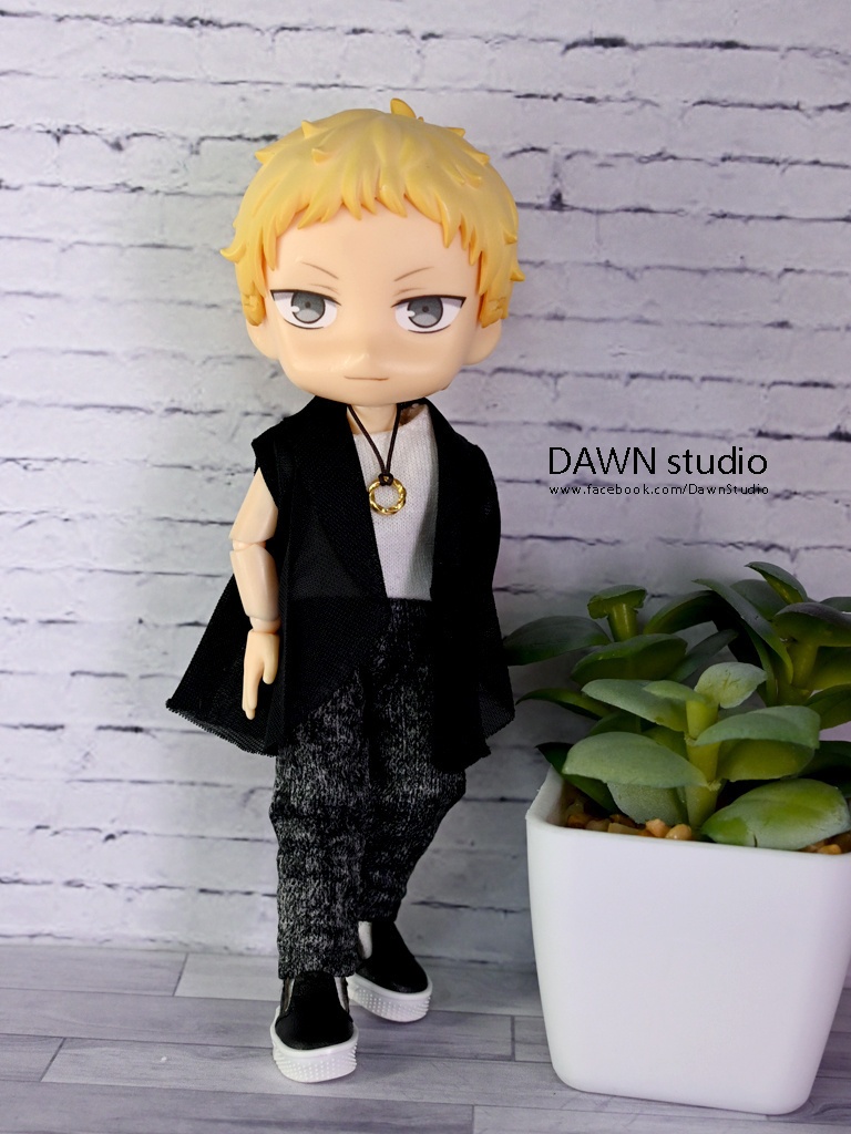 オビツ11 服 薄手ノースリーブウェーブカーディガン