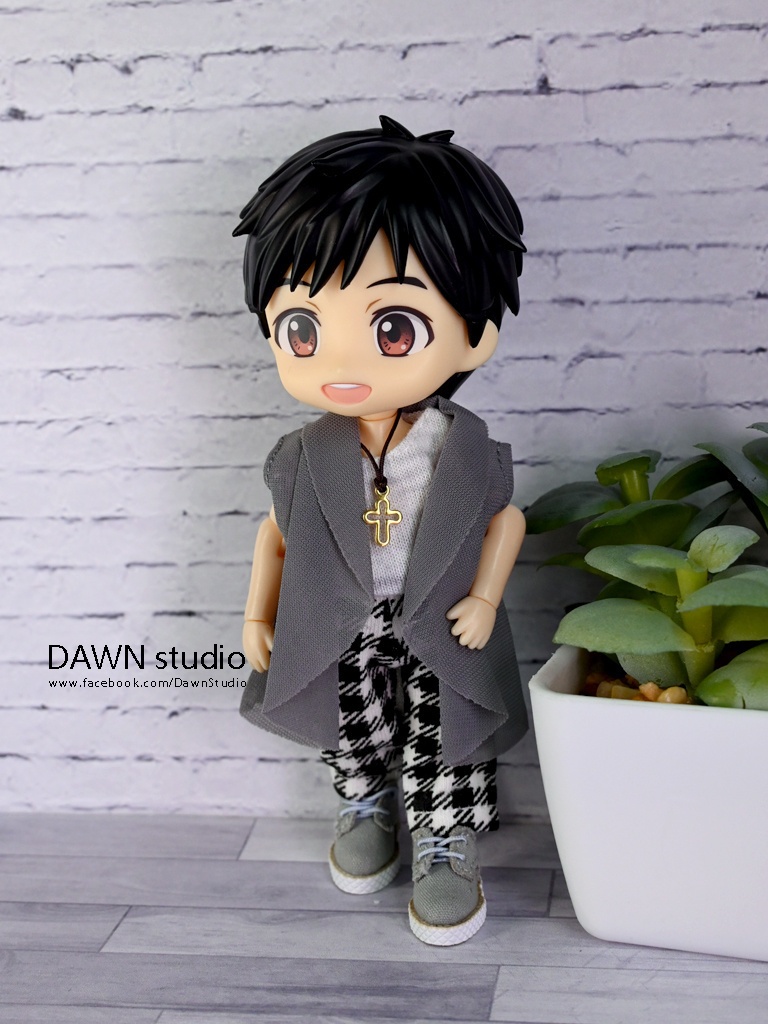 オビツ11 服 薄手ノースリーブウェーブカーディガン