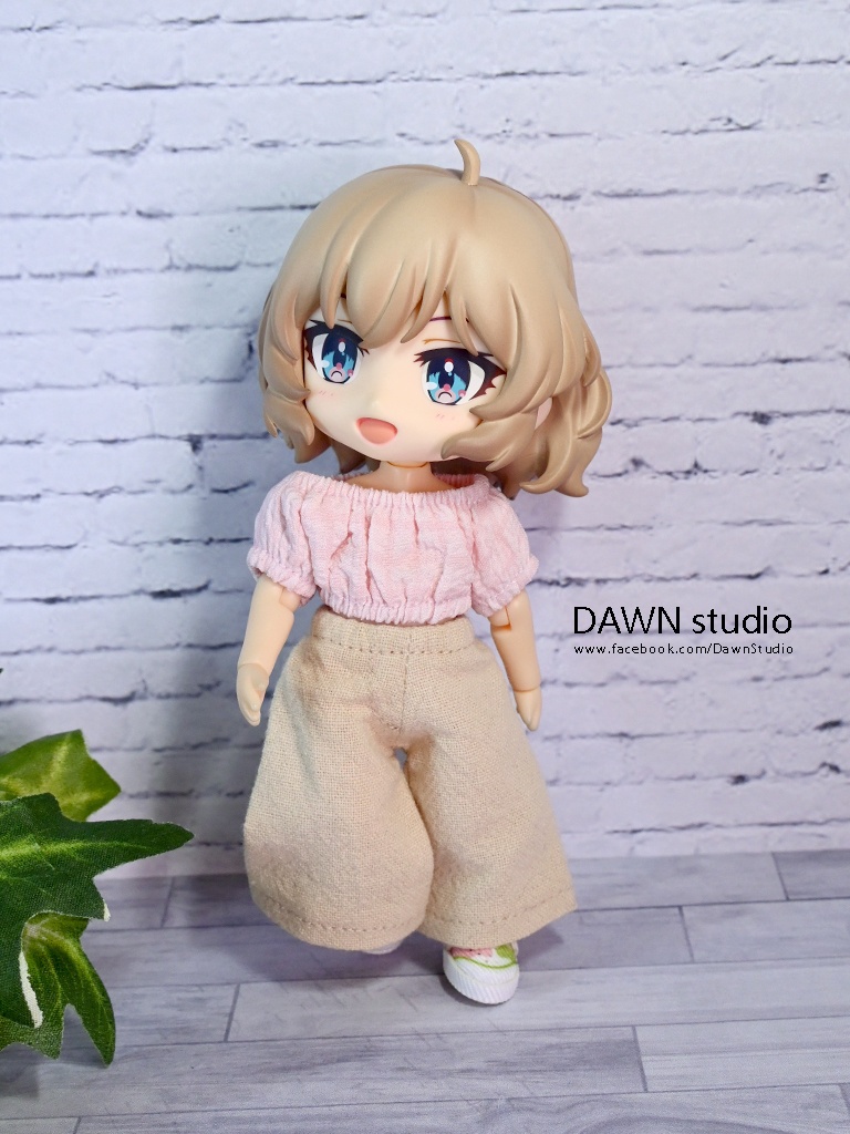 オビツ11 服 パフスリーブクロップドトップス