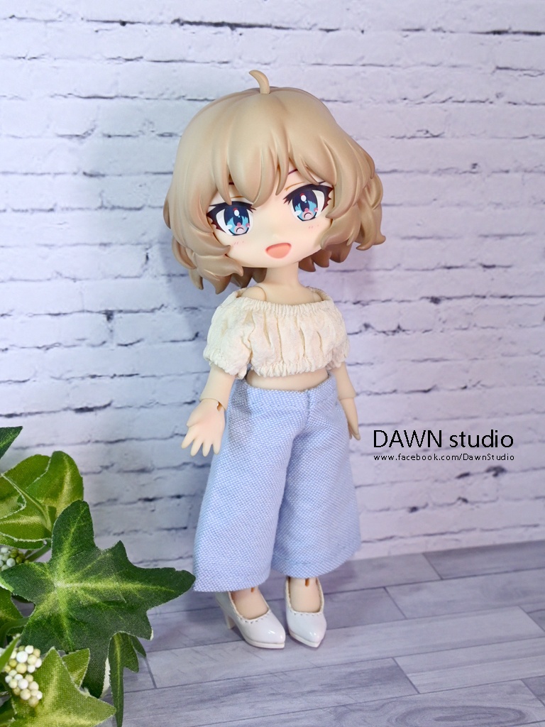 オビツ11 服 パフスリーブクロップドトップス