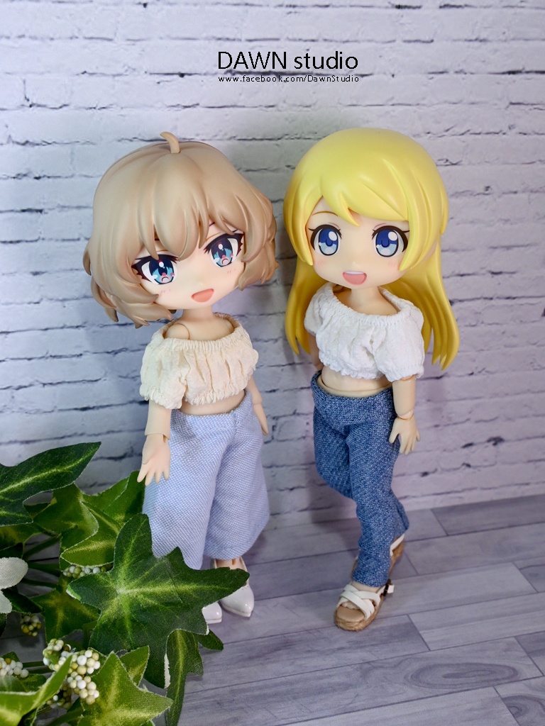 オビツ11 服 パフスリーブクロップドトップス