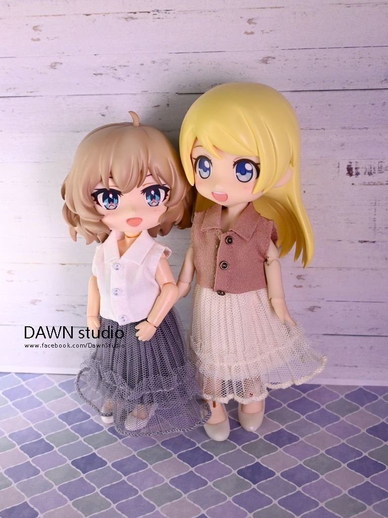 オビツ11 服 フリルチュールスロングスカート