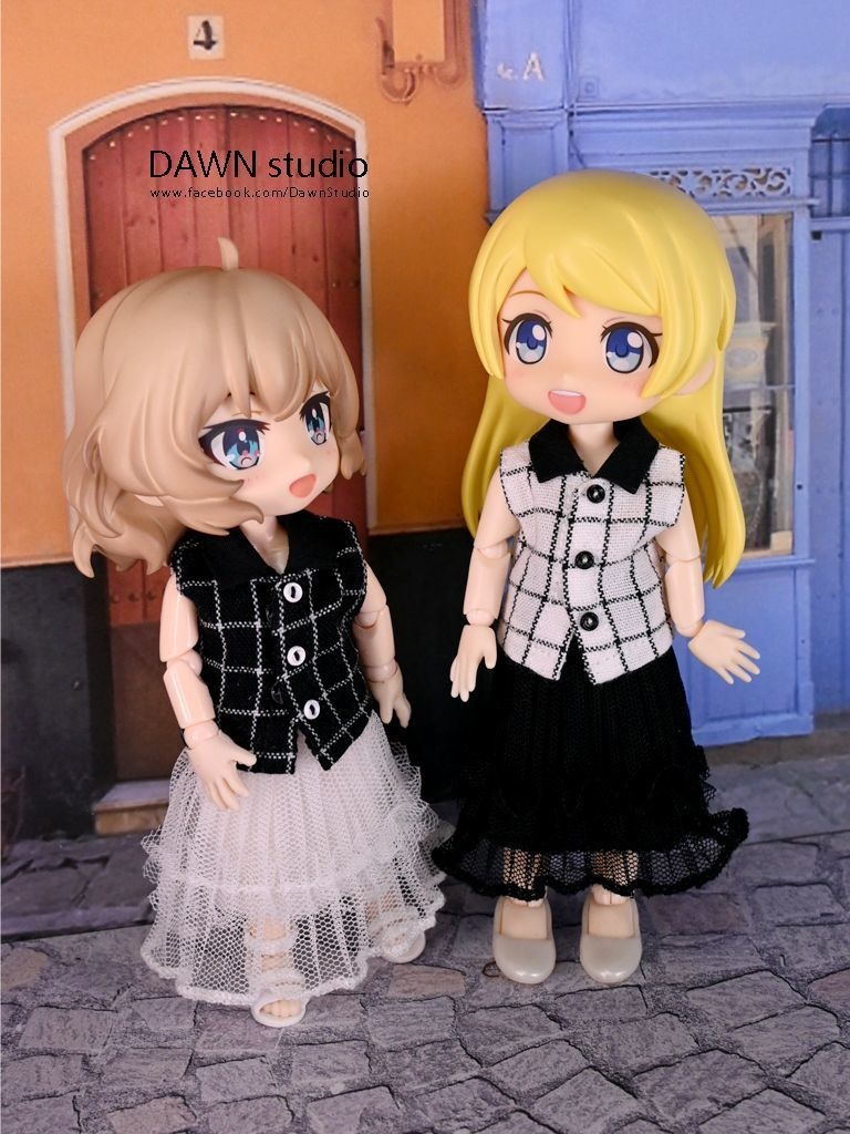 オビツ11 服 フリルチュールスロングスカート