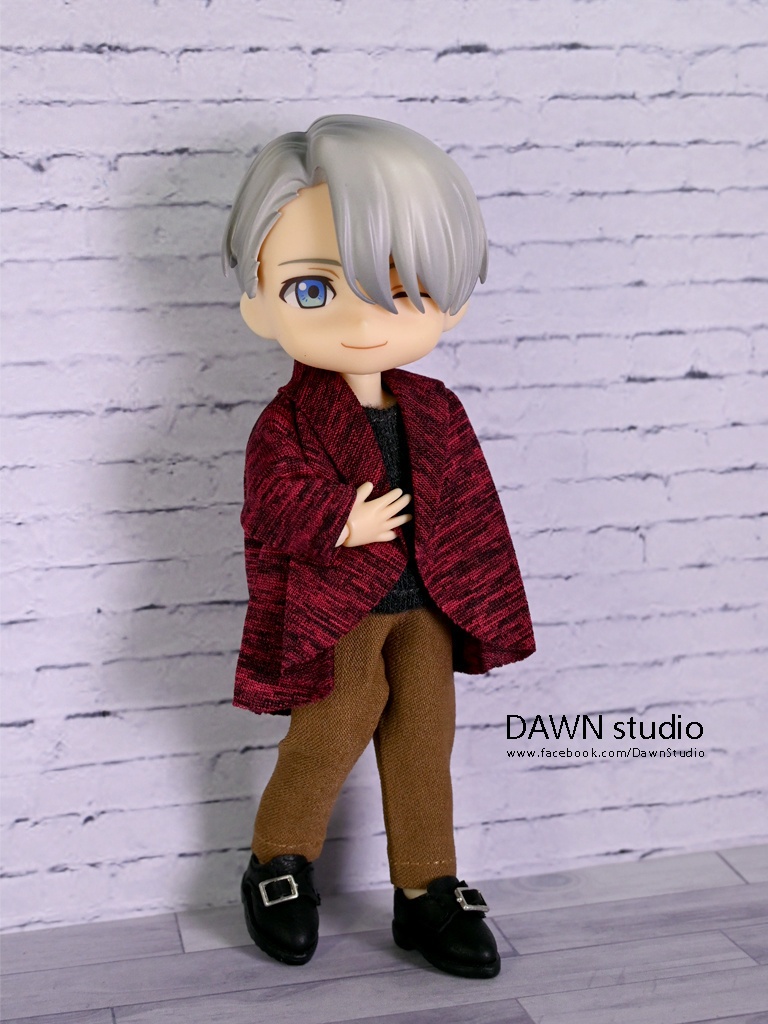 オビツ11 服 ウェーブニットカーディガン