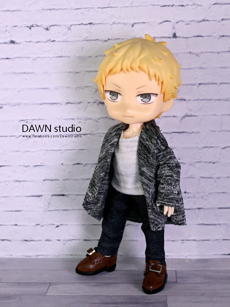 オビツ11 服 ウェーブニットカーディガン