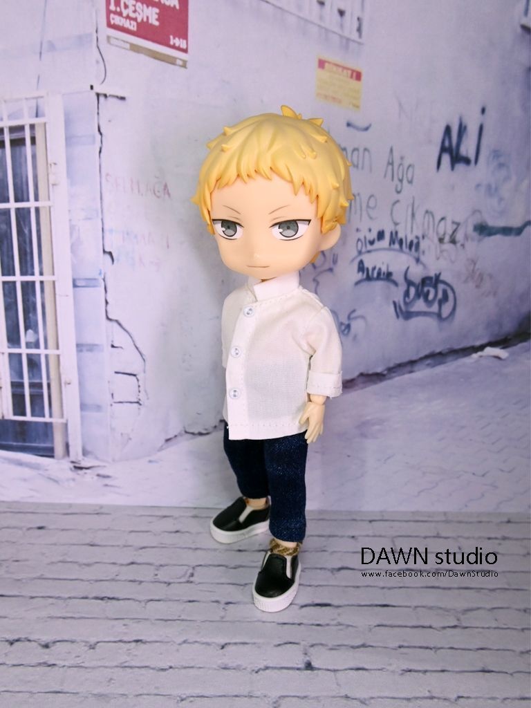 オビツ11 服 スタンドカラーシャツ