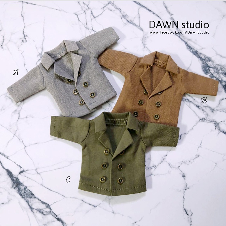 オビツ11 服 ショートトレンチコート