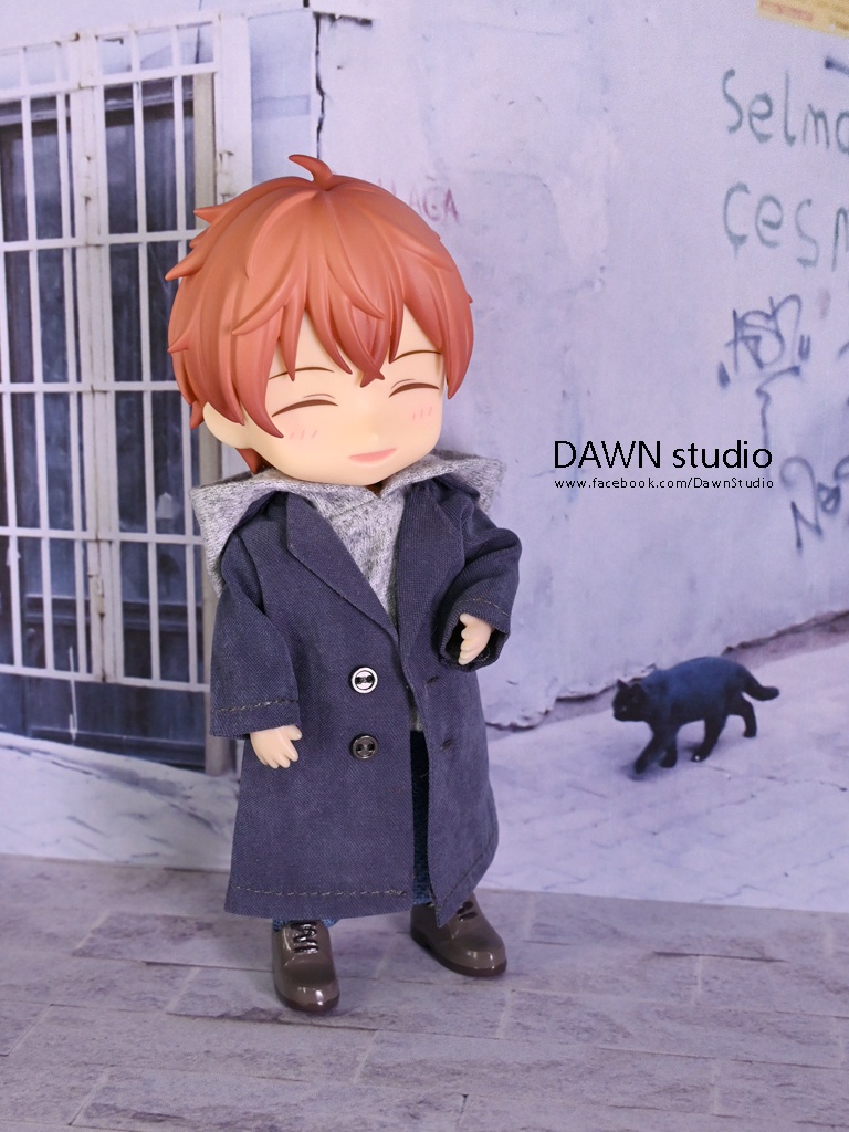 オビツ11 服 ピーチスキンロングコート