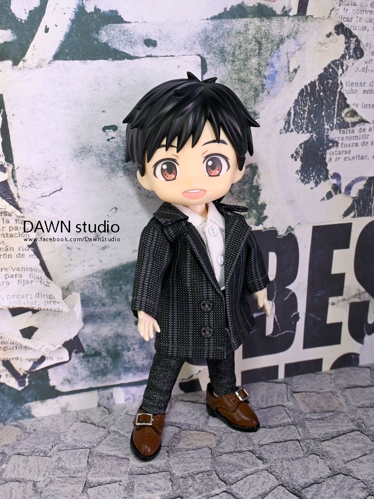 オビツ11 服 ストライプテーラードジャケット