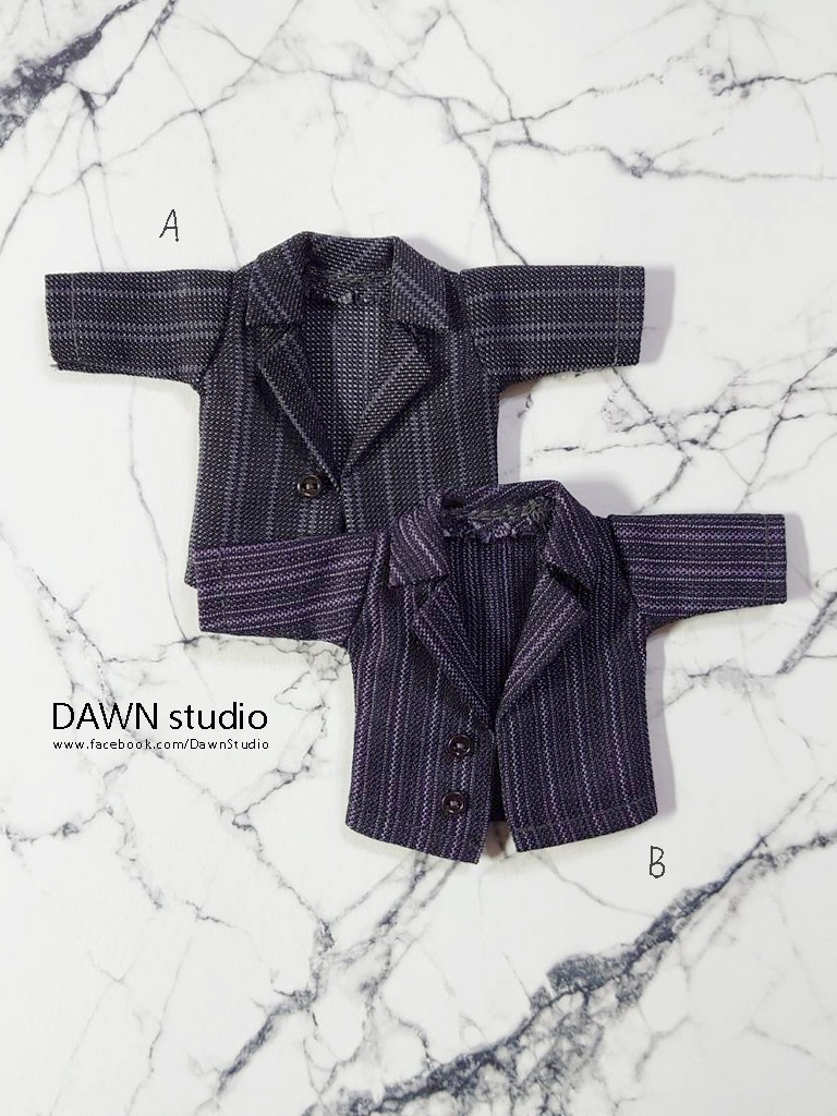 オビツ11 服 ストライプテーラードジャケット