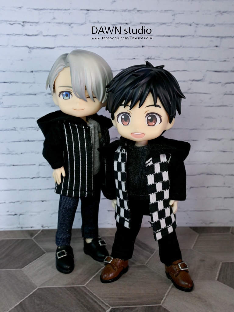 オビツ11 服 パッチワークフードジャケット