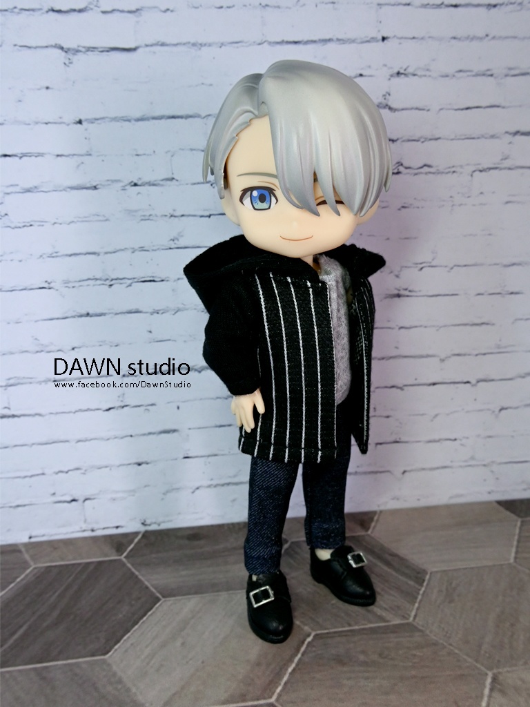 オビツ11 服 パッチワークフードジャケット