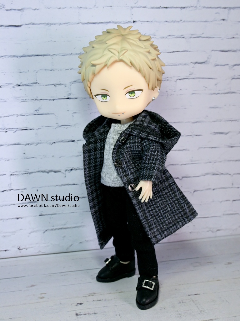 オビツ11 服 フード付きコート