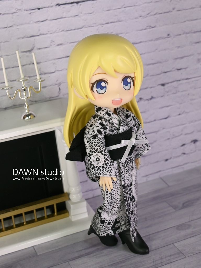 オビツ11 服 レース着物