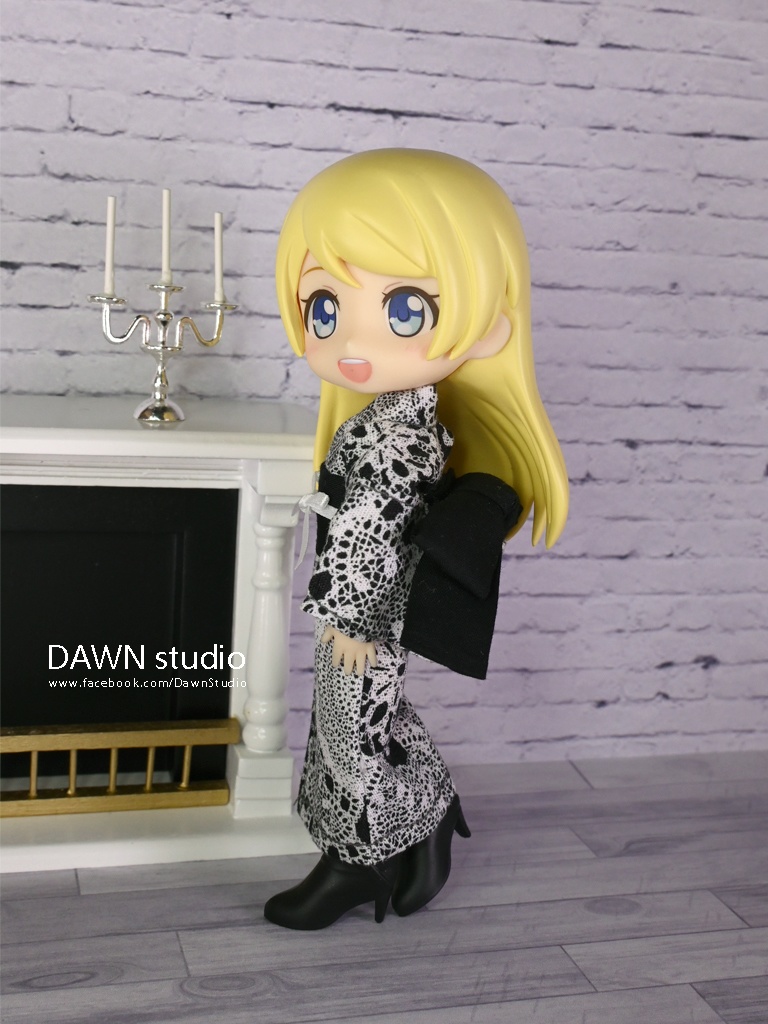 オビツ11 服 レース着物