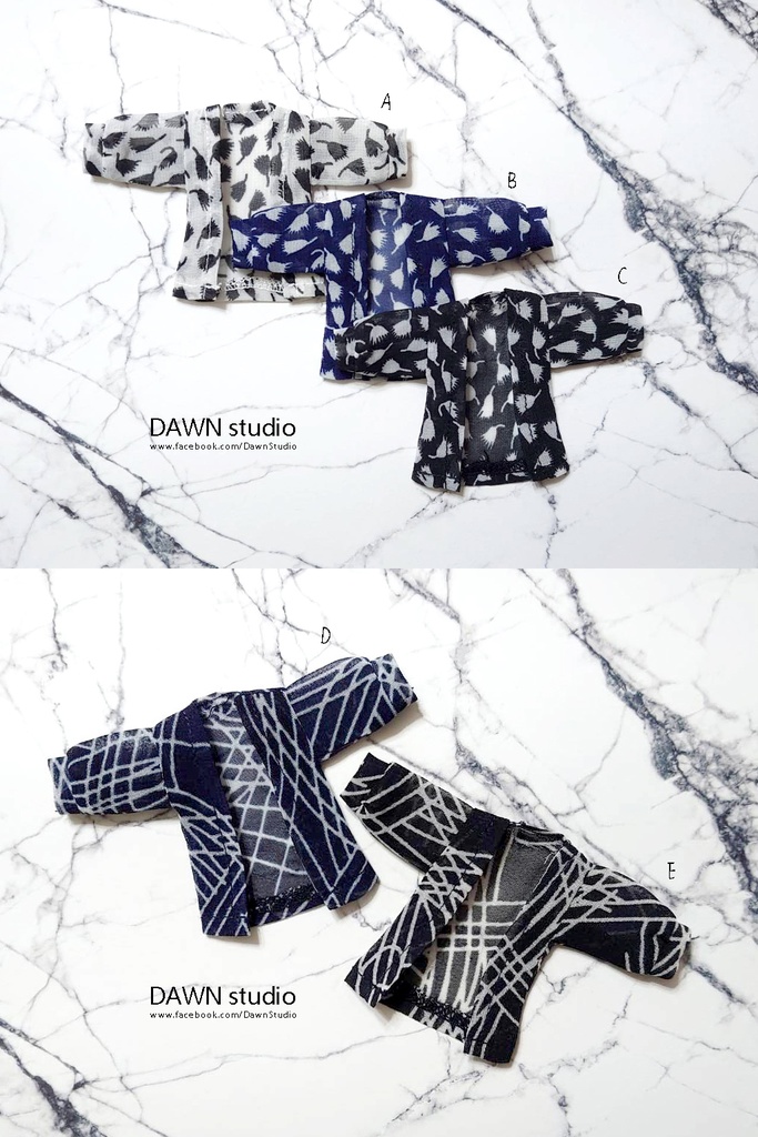 オビツ11 服 ドルマンスリーブ シフォンカーディガン