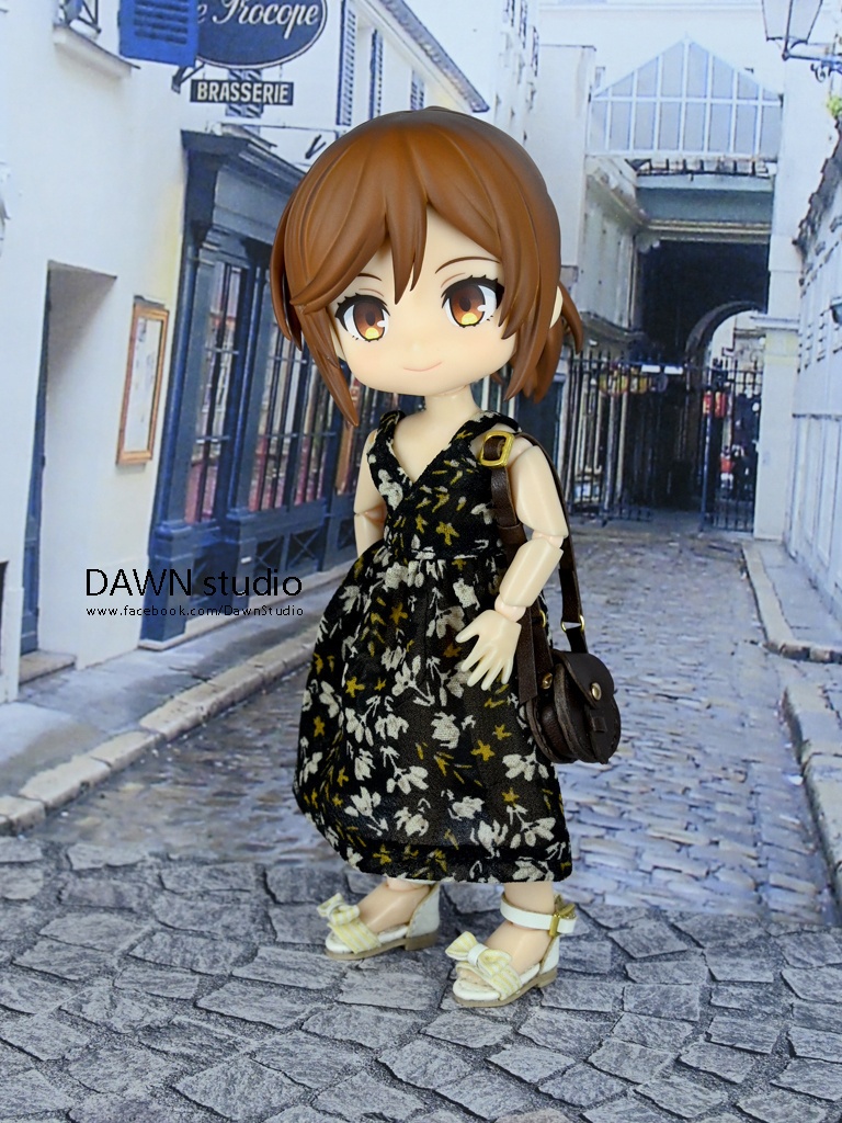 オビツ11 服 花柄ノースリーブワンピース