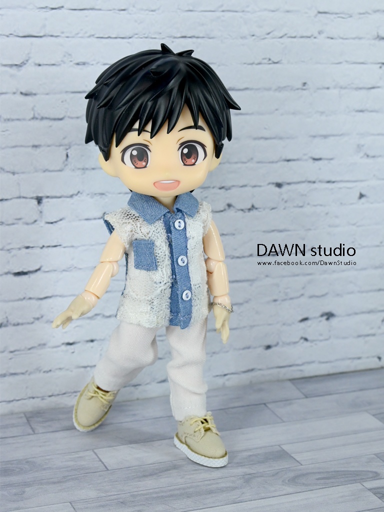 オビツ11 服 異素材ノースリーブシャツ