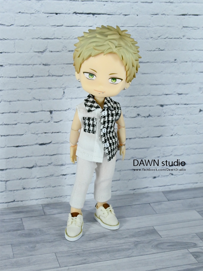 オビツ11 服 異素材ノースリーブシャツ