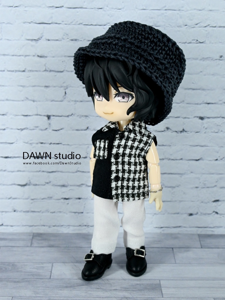 オビツ11 服 異素材ノースリーブシャツ