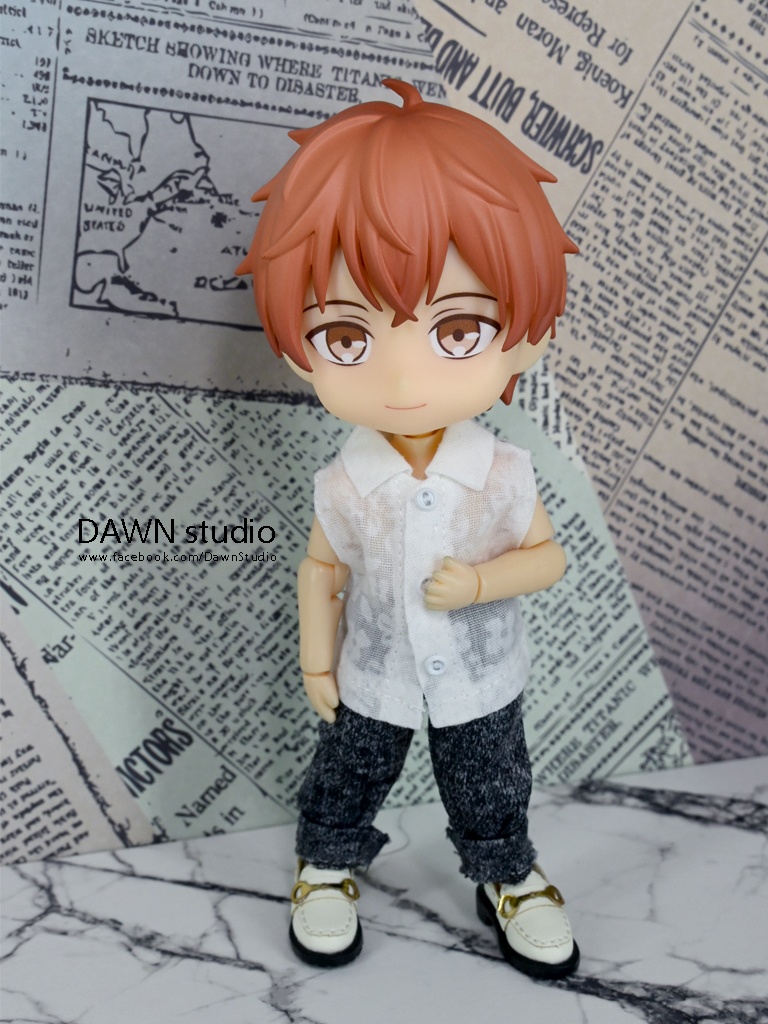 オビツ11 服 透け感ノースリーブシャツ